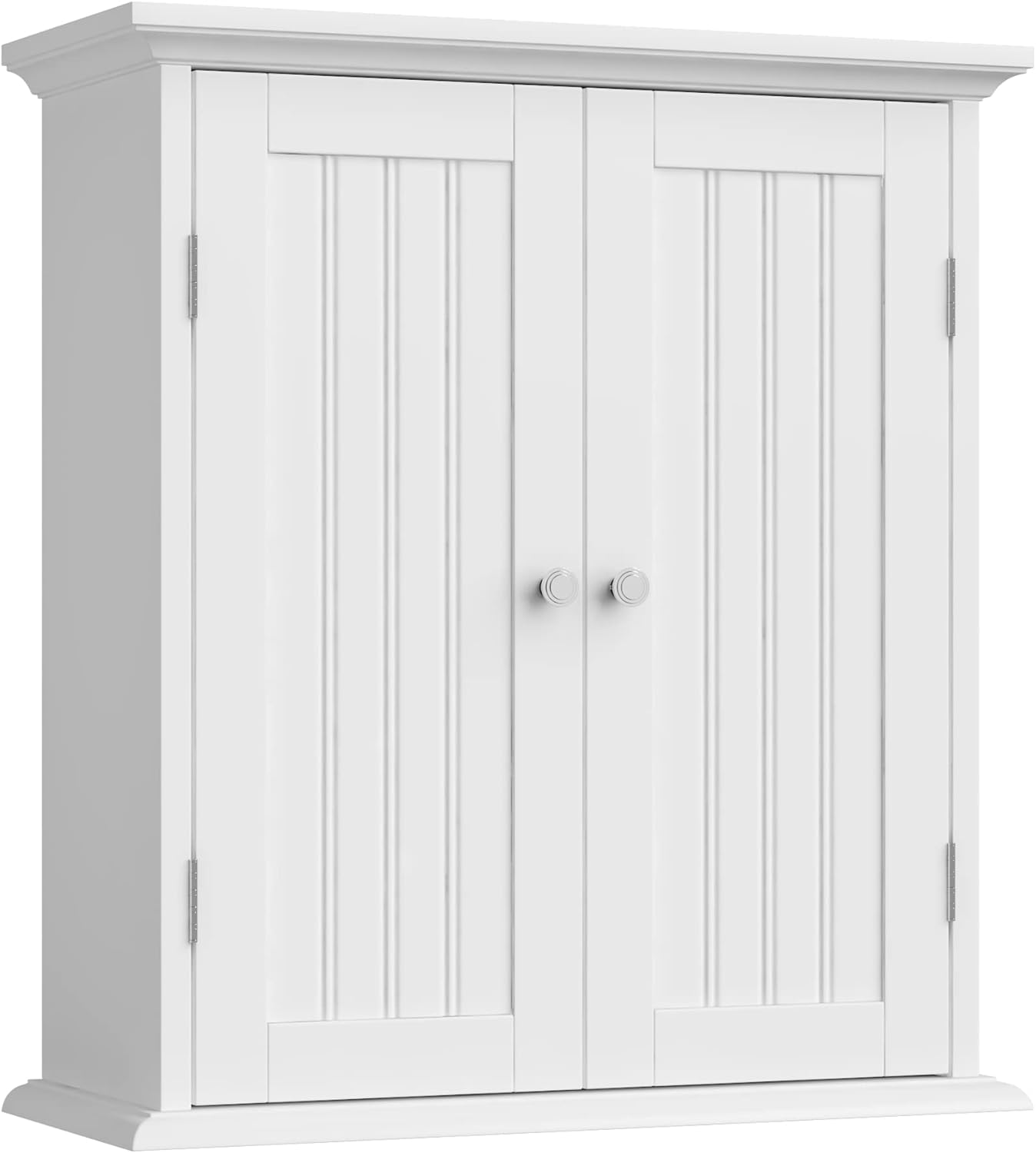 Bathroom Wall Cabinet, Over The Toilet Space Saver Storage Cabinet, Medicine Cabinet with 2 Door and Adjustable Shelves, Cupboard