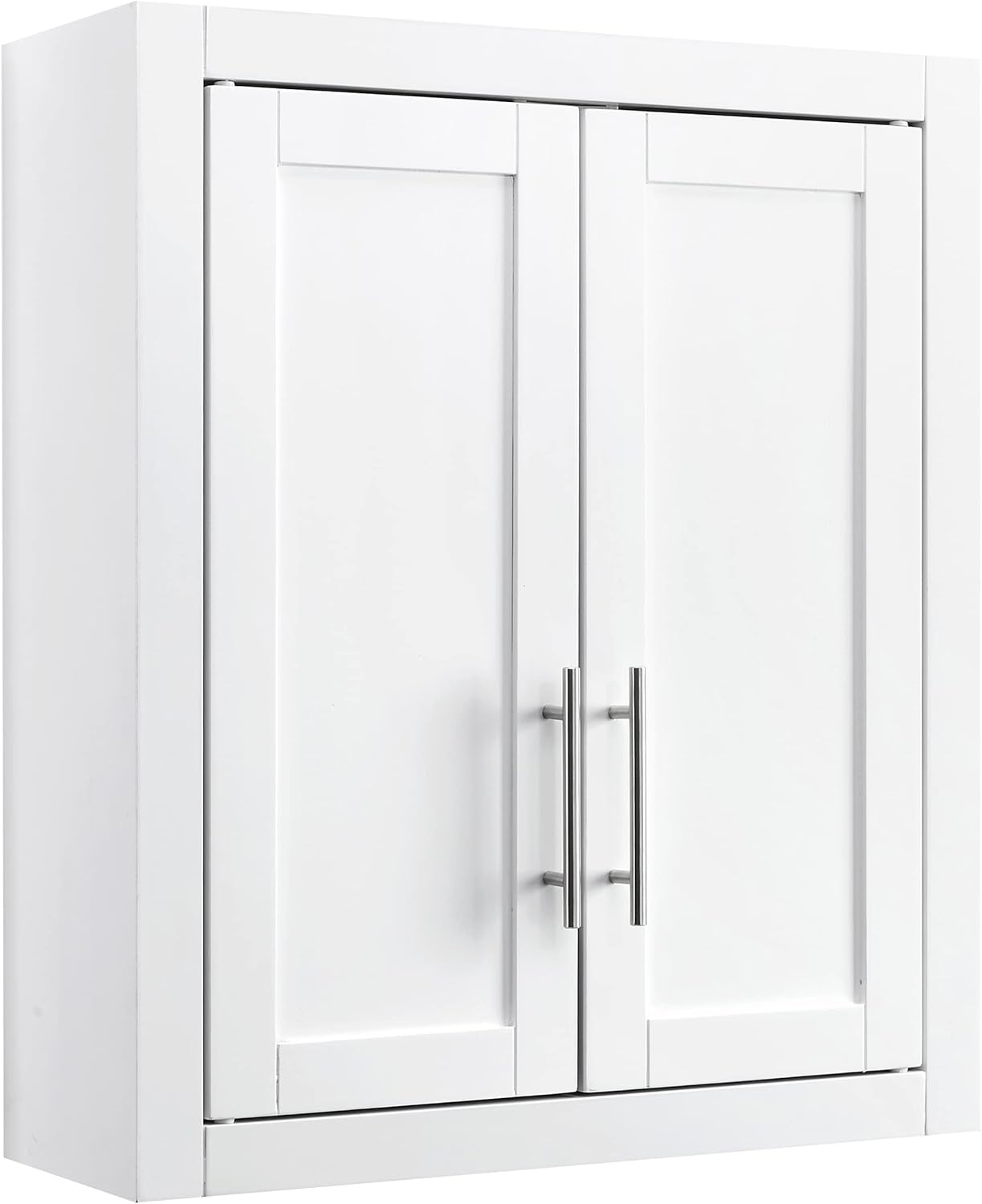 Wall Mounted Bathroom Storage Medicine Cabinet with Shelves, White