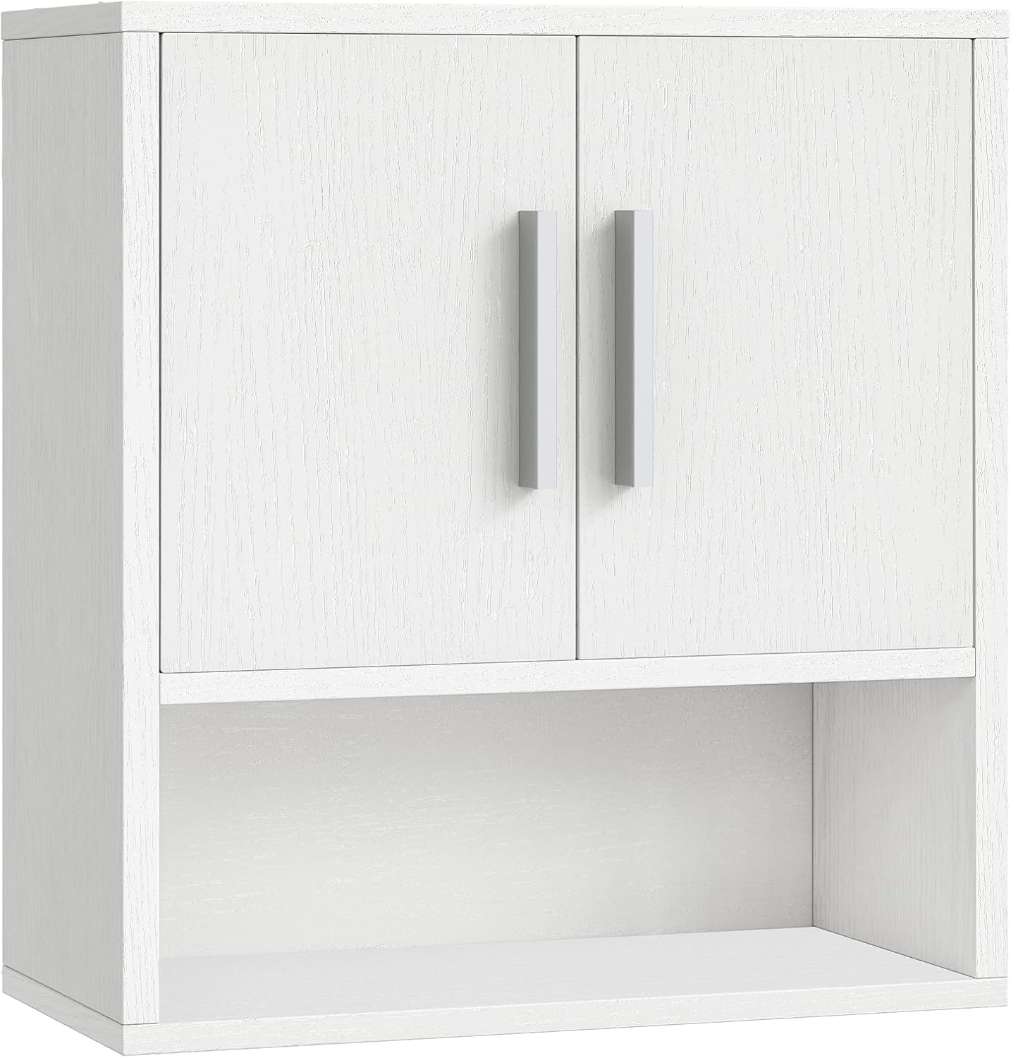 Bathroom Wall Cabinet, Medicine Cabinet, 15 x 7.1 x 16.1Inches, Adjustable Shelf, Over The Toilet Wall Storage Cabinet, for Bathroom, Bedroom, White