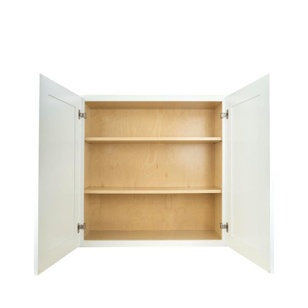 Wall Kitchen Cabinet 30 in. W x 12 in. D x 30 in. H in  White Ready to Assemble