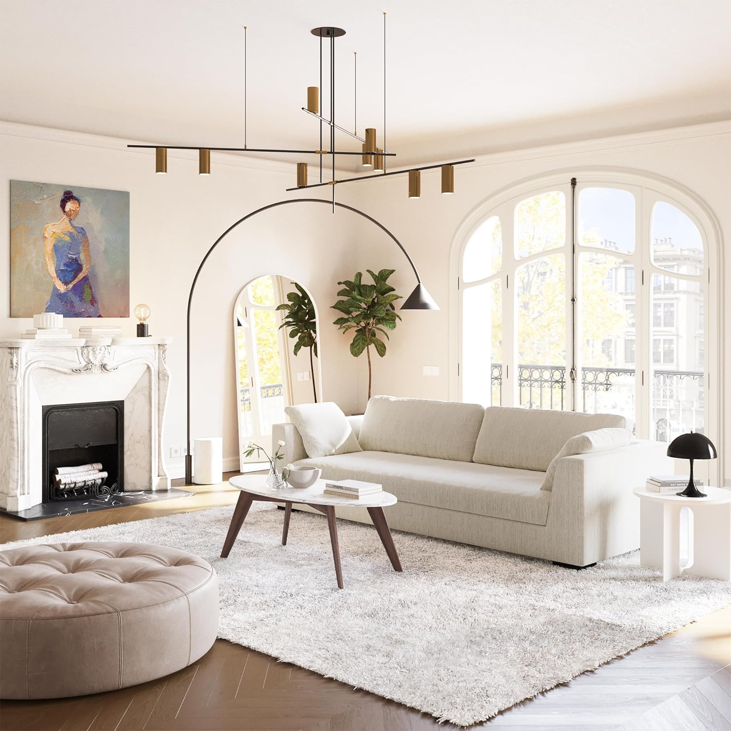 Fabric Sofa, Bright Ash - Image 2